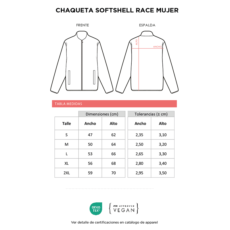 Chaqueta Softshell Race Mujer