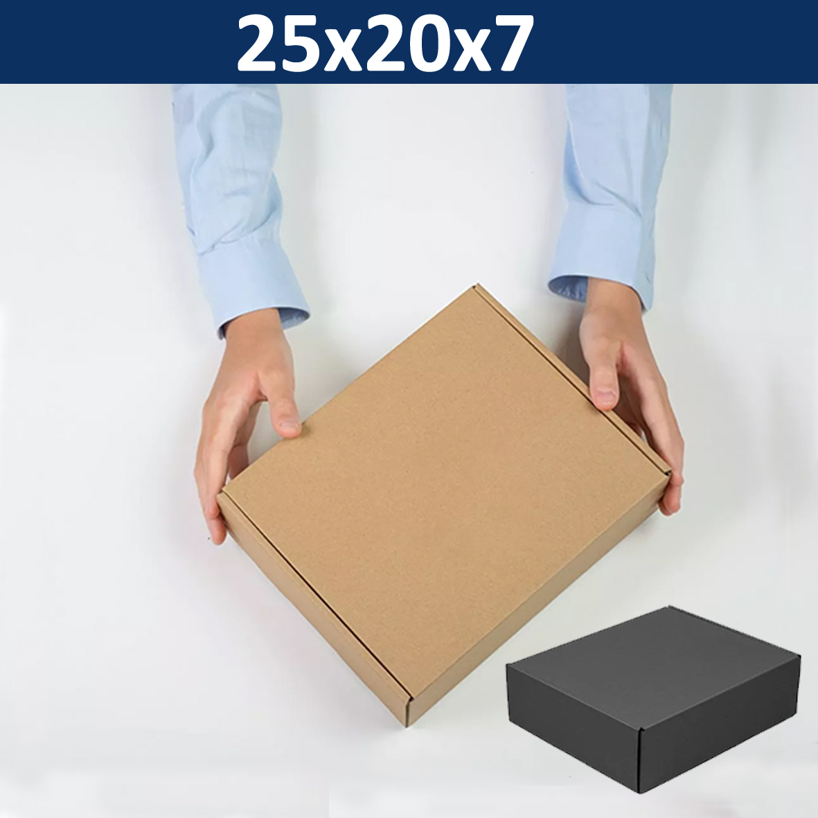 Caja Cartón Autoarmable Microcorrugado 25x20x7