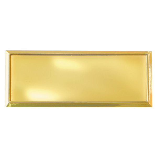 Placa Aluminio Dorada