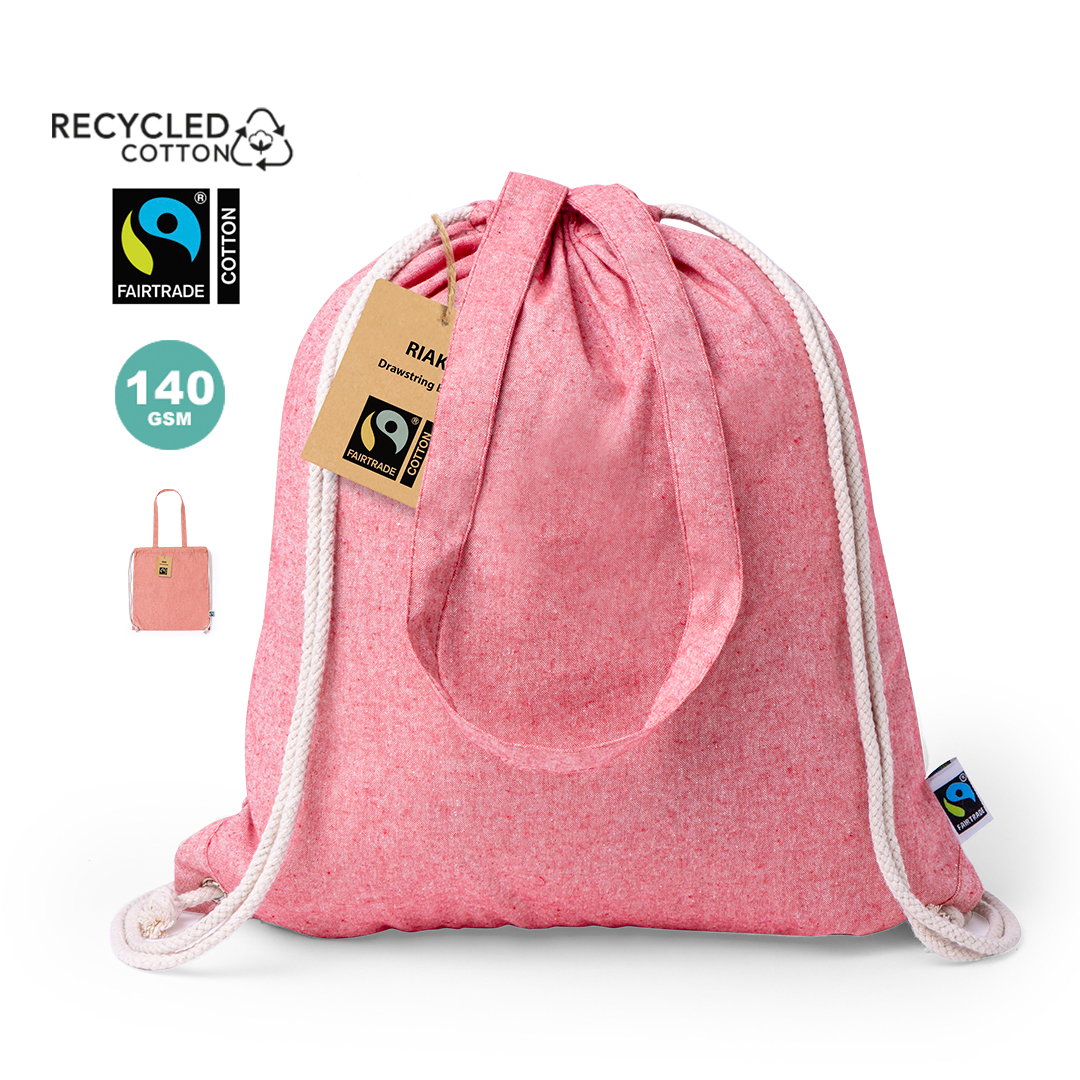 Bolsa Mochila Riak Fairtrade 42 cm x 38 cm  