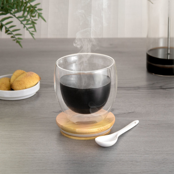 Taza doble vidrio ¨Colombia¨