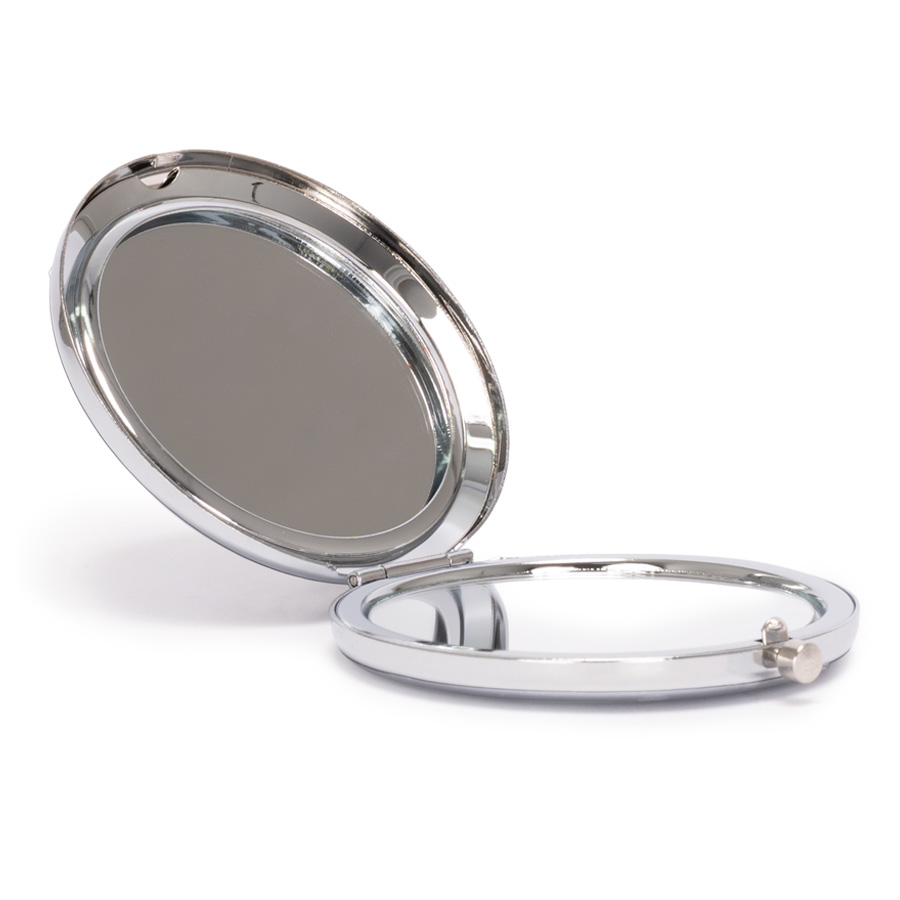 Espejo metálico doble con aumento 