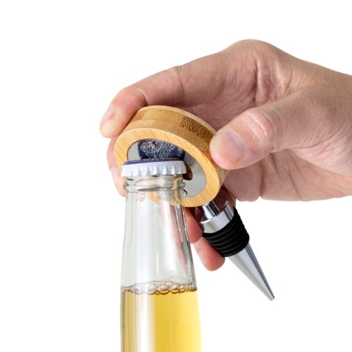 Tapón para botellas con destapador 